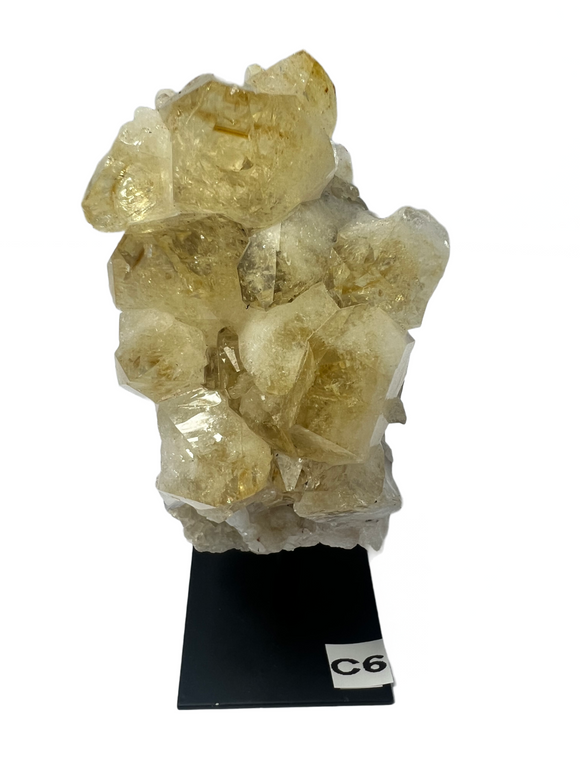 Citrinie Cluster on Stand C6 Healing Stone Crystal Decoration Home Meditation