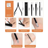 16pcs Manicure Pedicure Set Stainless Nail Trimming Kit Clipper Finger Care Tool