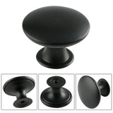 12X Cabinet Knob Round Bedroom Cupboard Handles Drawer Single Pull Antique Black