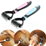 New Dog Pet Cat Fur Dematting Grooming Deshedding Trimmer Tool Brush Assorted