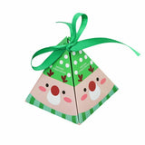 24pcs Christmas Candy Box Bag Christmas Tree Gift Box Paper Box Gift Party Bag