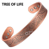 Copper Magnetic Bracelet Arthritis Pain Relief Healing Therapy Tree of Life