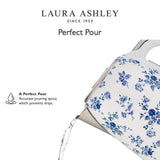 Laura Ashley Designer China Rose 1.7L Electric Cordless Kettle Britain Hand Made