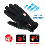 Winter Gloves Cycling Touch Screen Gloves Waterproof Outdoor Skiing Hiking L