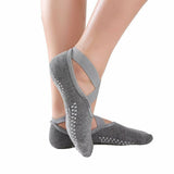 2 pairs Yoga Socks Non Slip Pilates Massage Ballet Socks w/ Grip Exercise Cotton