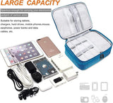 Universal Electronics Organiser Travel Bag Cable Organiser Accessories - Sky