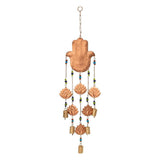 Hamsa with Lotus Metal Bell Wind Chime Hanging Bells Decoration Home 16cm X 80cm