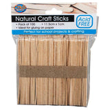 300X Craft Stick Wooden Paddle Pop Stick Coffee Tea Ice Cream Natural Colour