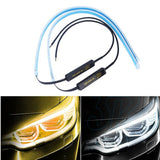 2pcs Led DRL Daytime Running Lights Turn Signal DRL Led Strip Car Light For Auto