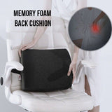 Memory Foam Seat Cushion Lumbar Back Pillow Pain Relief Car