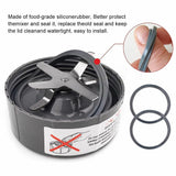 4X Gasket Rubber Seal Ring Grey For NUTRIBULLET 600W 900W Blade Cups Seal