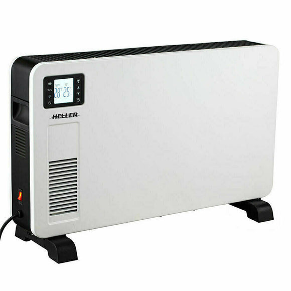 Heller 75cm 2300W White Free Standing Portable Convection Heater w/ Timer/WiFi