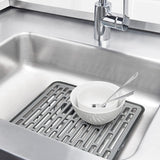 Oxo Silicone Sink Mat Small 32.4x29.2cm Grey