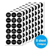144pcs Spice Herb Storage Jar Labels Pantry Stickers Decals High Quality Durable