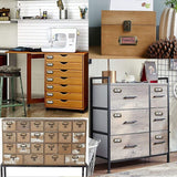 12 Pcs Brass Cabinet Drawer Label Pull File Name Card Frame Holder Handle