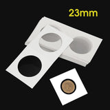 50pcs Cardboard 2"x 2" Coin Holders Clear Display Storage Protect 23mm