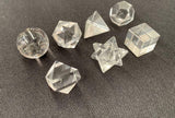 7 Pieces Clear Quartz Sacred Geometry Heiki Crystal Healing Spiritual Meditation