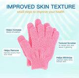 2 Pairs Exfoliating Gloves Refresh Cleanse Massage Smooth Skin Personal Care