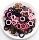 120x Women Girls Multicolor Hair Band Ties Rope Elastic Hairband Ponytail Holder