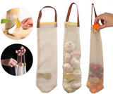 Vegetable Food Storage Bag Onion Garlic Hanging Bags Hollow Breathable Mesh Bag