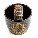 Wild Scents Hamsa Ceramic Smudge Bowl