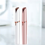 1Pc Electric Eyebrow Trimmer Finishing Touch Flawless Brows Hair Remover LED Light - Pink