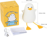 Cute Duck Night Light USB LED Rechargeable Silicone Kid Baby Room Lamp Xmas Gift