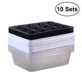 10 Set 12 Hole Plant Seed Grow Box Propagation Nursery Seedling Starter Tray