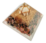 Rhodonite Crystal Merkaba Orgonite Orgone Pyramid EMF Protection Energy