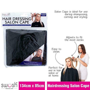 Hairdressing Salon Barber Apron Cutting Hair Dye Cape Waterproof 134x85cm