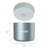 Bentgo Stainless Steel Triple Insulated Food Jar Container Flask 560ml - Aqua