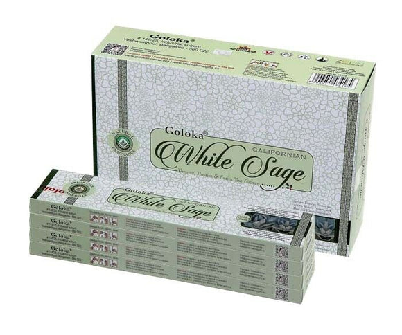 Goloka White Sage 48 Incense Sticks