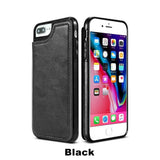 Wallet Case Shockproof Cover Flip Leather For iPhone 13 Pro - Black