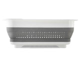 Madesmart Collapsible Dish Rack - White/Grey