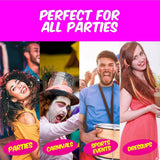 6x Hair Spray Paint GLITTER Non-Toxic Washable Party Fun Fluro Dye Colouring