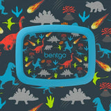Bentgo Kid's Print Leak-Proof Bento Lunch Box Dinosaurs Design With 5 Compartments