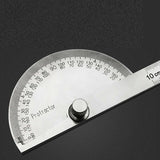Multifunction Stainless Steel 180 Degree Protractor Angle Finder Measuring Ruler
