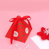 24pcs Christmas Candy Box Bag Christmas Tree Gift Box Paper Box Gift Party Bag