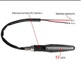 4X Motorcycle Turn Signal Tail Light Indicators LED Motorbike Water Light Amber