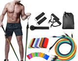 13pcs Resistance Band Set Yoga Pilates Abs Exercise Fitness Tube Workout Bands