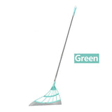 Multifunctional Magic Broom Mop Wiper Scraper Dust Floor Rubber Cleaning - Green