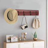 10X Hooks Wall Hanger Mounted Coat Hat Clothes Robe Holder Rack Closet Hook Blk