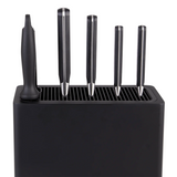 Appetito Rectangle Universal Knife Block Kitchen Tools - Matte Black