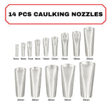 14 pcs of Caulking Tool Scraper Nozzles Spatulas Filler Spreader Sealant