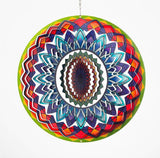 Rainbow Mandala Wind Spinner Sky Hanging Wind Spinners Stainless Steel Yard