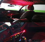 Atmosphere USB Roof Car Star Ceiling Lamp Night Lights LED Sky Laser - Red