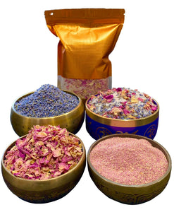 Rose Lavender Botanical Salt Bath Soak Buds & Blossoms Bathtub Health 1kg