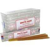 Satya White Sage Incense Sticks Aroma Relaxation Fragrance 15g x 12 Packet