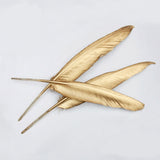 20x Gold Black Goose Feathers 10-15cm Millinery DIY Craft Wedding Party Decor