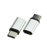 3x Micro USB A Female to USB 3.1 Type C Male Converter USB-C Data Cable Adapter